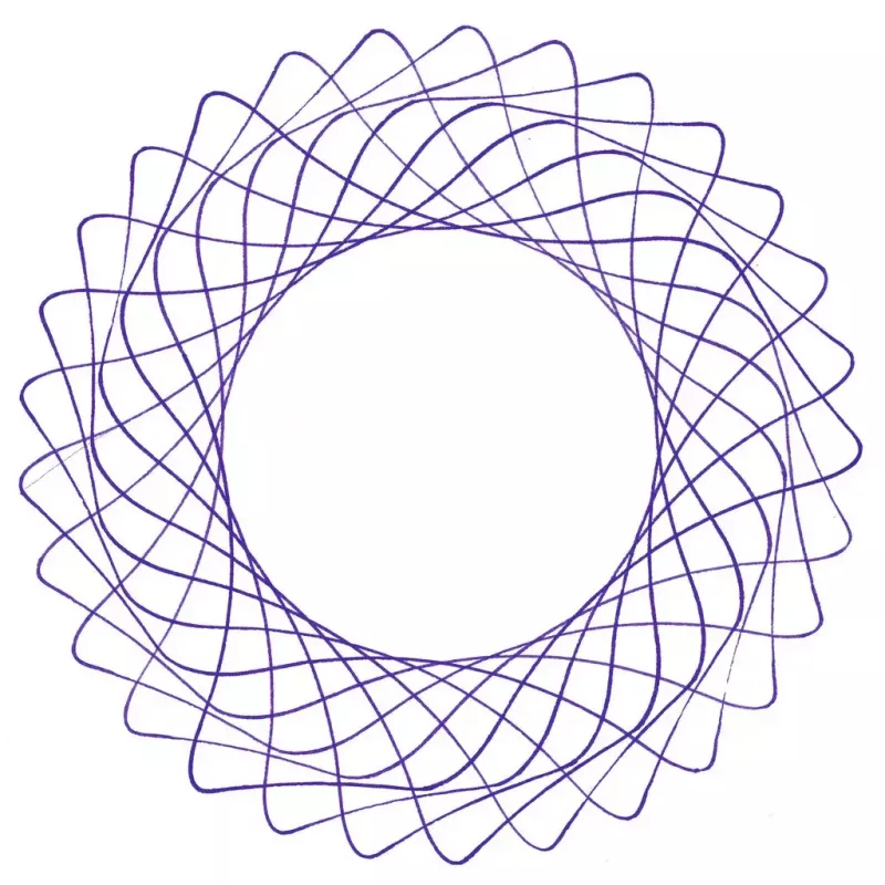 Vaikų spirografas Ravensburger 297740 su trafaretu ir 2 žymekliais, įvairiaspalvis, nuo 6 metų