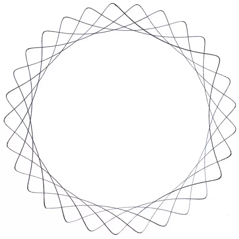 Vaikų spirografas Ravensburger 297740 su trafaretu ir 2 žymekliais, įvairiaspalvis, nuo 6 metų