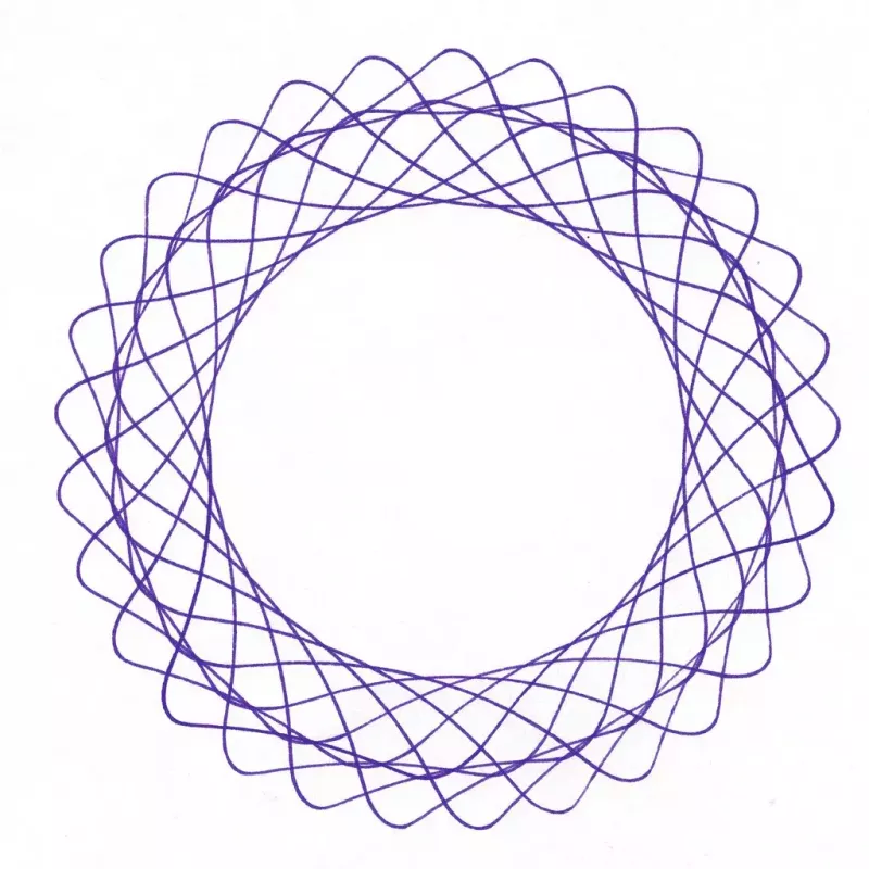 Vaikų spirografas Ravensburger 297740 su trafaretu ir 2 žymekliais, įvairiaspalvis, nuo 6 metų