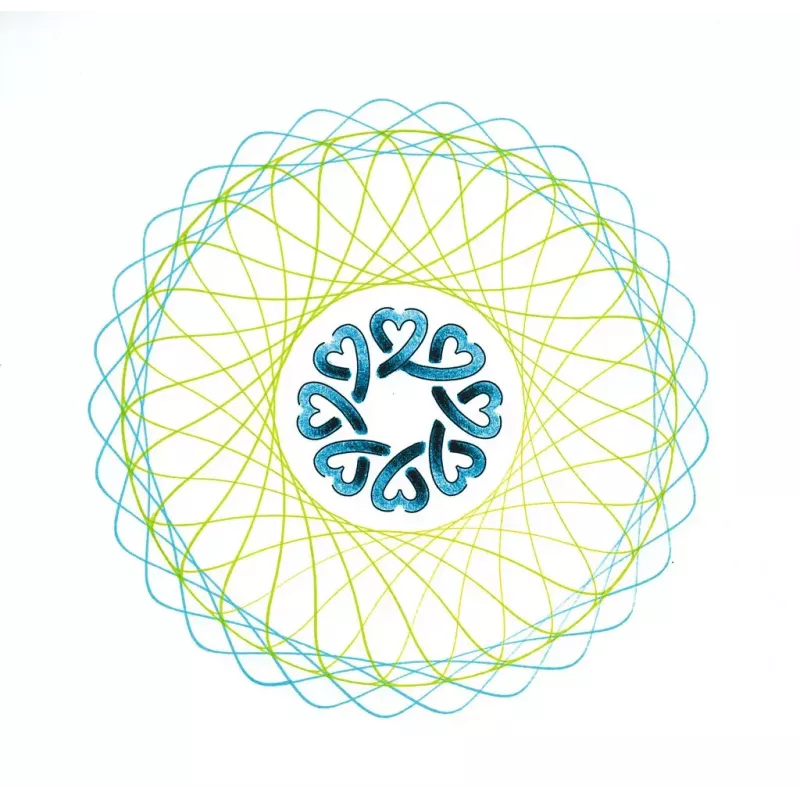 Vaikų spirografas Ravensburger 297740 su trafaretu ir 2 žymekliais, įvairiaspalvis, nuo 6 metų