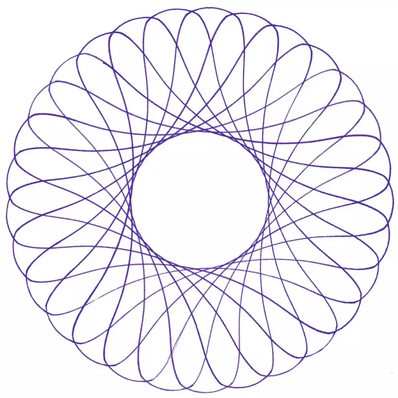Vaikų spirografas Ravensburger 297740 su trafaretu ir 2 žymekliais, įvairiaspalvis, nuo 6 metų