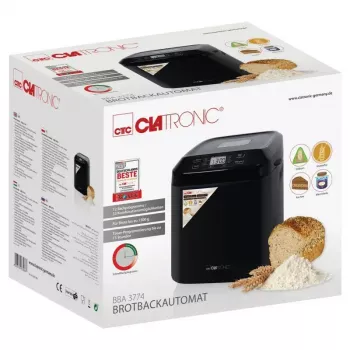 Duonkepė CLATRONIC BBA 3774 550 W – 3 l kepimo indas, iki 1,5 kg kepalas, 12 programų, LCD laikmatis