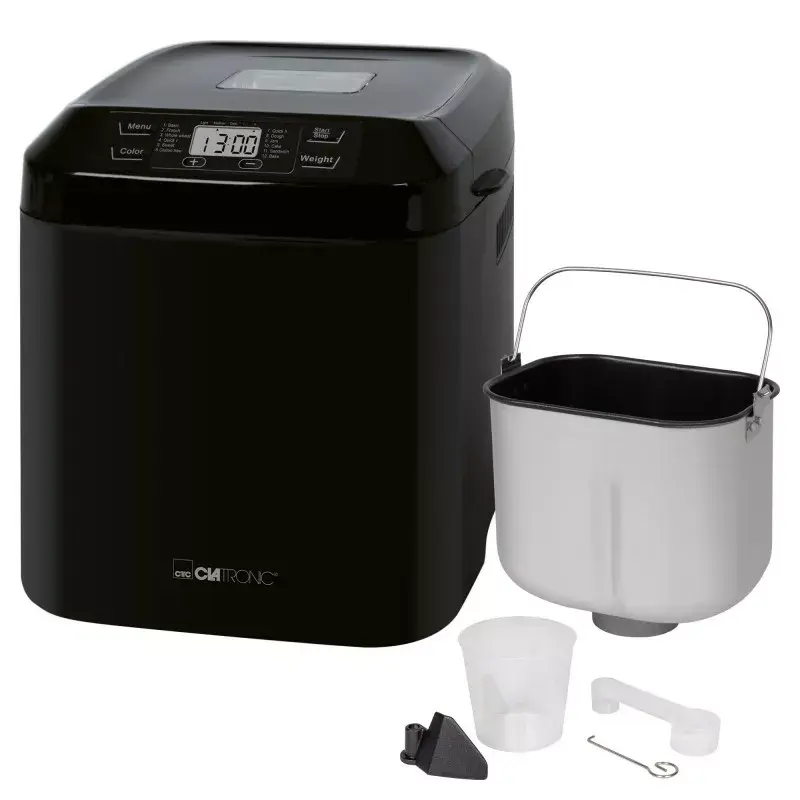 Duonkepė CLATRONIC BBA 3774 550 W – 3 l kepimo indas, iki 1,5 kg kepalas, 12 programų, LCD laikmatis