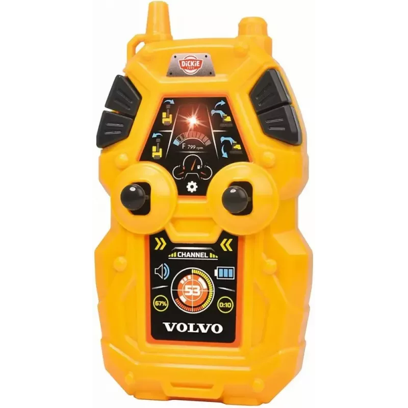 RC ekskavatorius Dickie Volvo Mining 2,4 GHz nuotoliniu būdu valdomas statybinis modelis