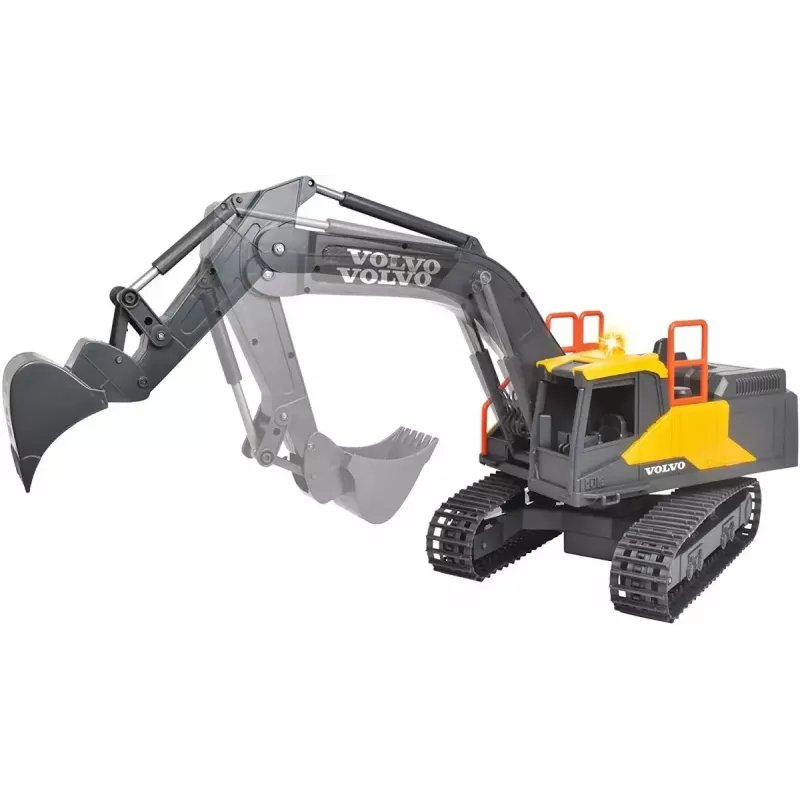 RC ekskavatorius Dickie Volvo Mining 2,4 GHz nuotoliniu būdu valdomas statybinis modelis