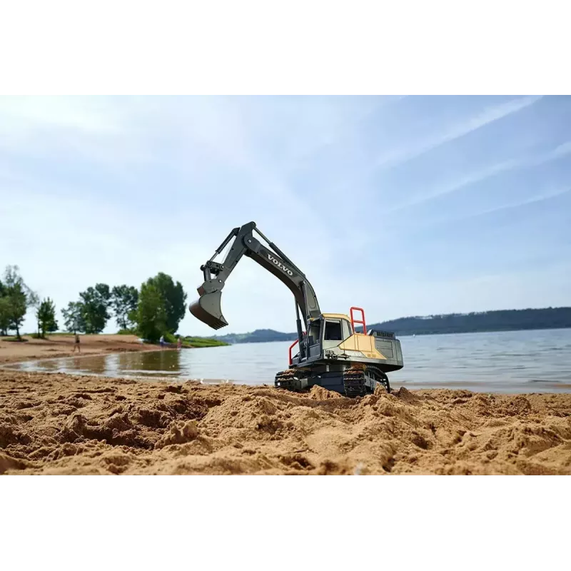 RC ekskavatorius Dickie Volvo Mining 2,4 GHz nuotoliniu būdu valdomas statybinis modelis