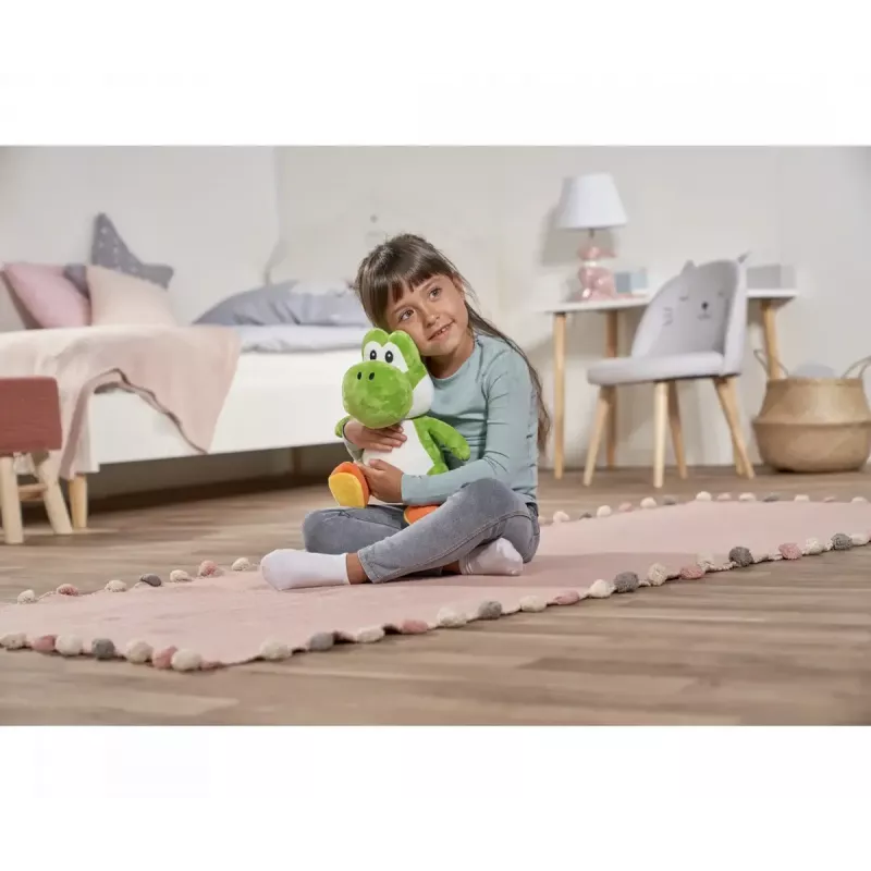 Minkštas žaislas Yoshi, Simba-Dickie, Super Mario tema, modelis 109231012, apie 30 cm