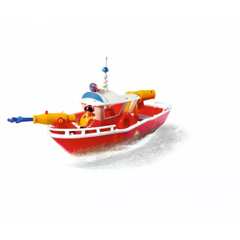 Žaislinis gaisrinis laivas Simba‑Dickie Fireman Sam Titan Fireboat, transporto priemonių žaidimo rinkinys