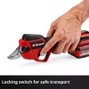 Belaidės genėjimo žirklės EINHELL GP-LS 18/28 Li BL-Solo — baterijomis maitinamas sodo genėtuvas, modelis 3408320