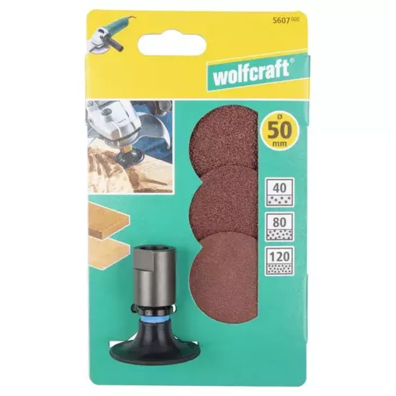 Šlifavimo diskas Wolfcraft GmbH 5607000 Tinkamas metalui, medienai