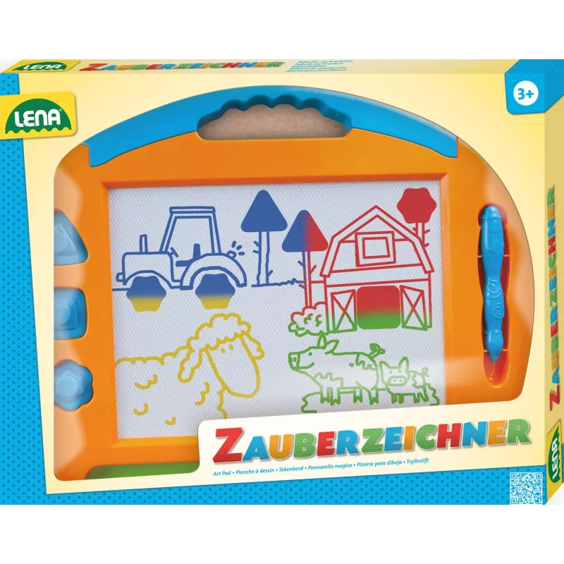Vaikiška magnetinė piešimo lenta Simm Spielwaren Colour magic drawing board big