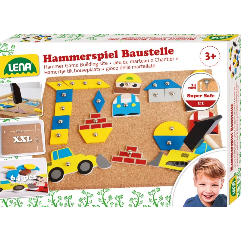 Motorinių įgūdžių lavinimo žaislas Lena SM65828 daugiaspalvis vaikams nuo 3 metų