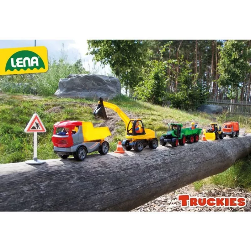 Lena Truckies šiukšlių sunkvežimis, Sunkvežimis, 2 m. (metai), Plastikas, Pilka, Oranžinė