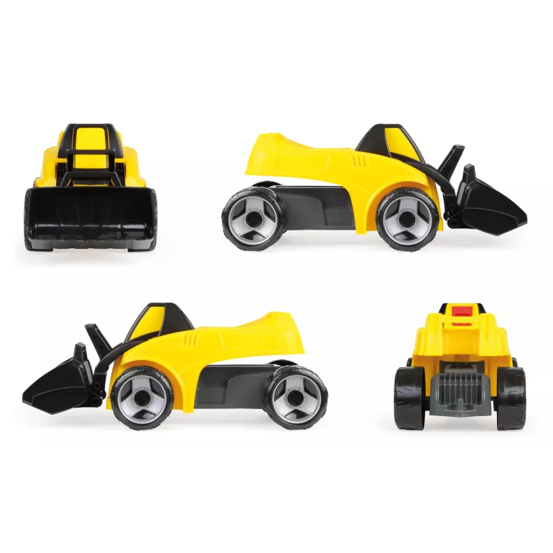 Krautuvas Lena GIGA TRUCKS 02145 plastikinis plieninis juodas geltonas