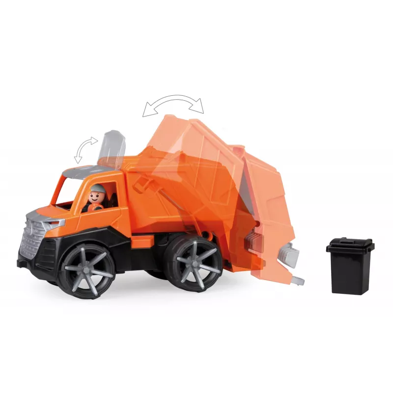 Šiukšliavežis Lena TRUXX SM04534 Guma Plienas Oranžinis 2+ metų
