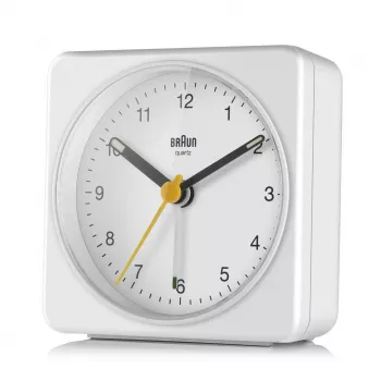 Braun BC03W kvarcinis žadintuvas, baltas