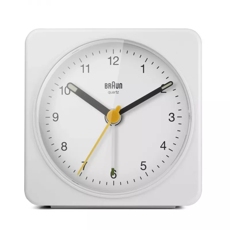 Braun BC03W kvarcinis žadintuvas, baltas