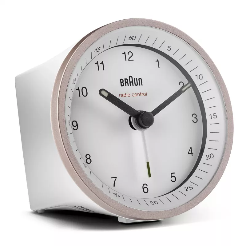 Braun BC07 kvarcinis žadintuvas rožinė, balta
