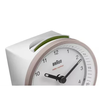 Braun BC07 kvarcinis žadintuvas rožinė, balta