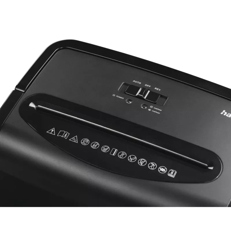 “Hama Premium M8” popieriaus smulkintuvas, mikro pjovimo, 68 dB, 22 cm, juodas