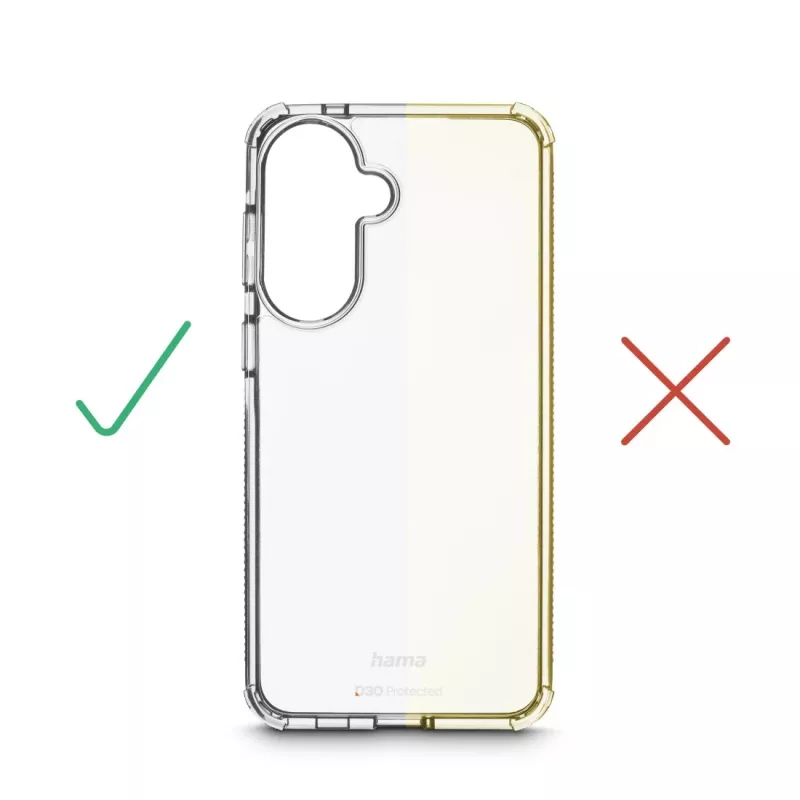 Mobiliojo telefono dėklas HAMA 00080333 permatomas — apsauginis TPU dangtelis išmaniajam telefonui