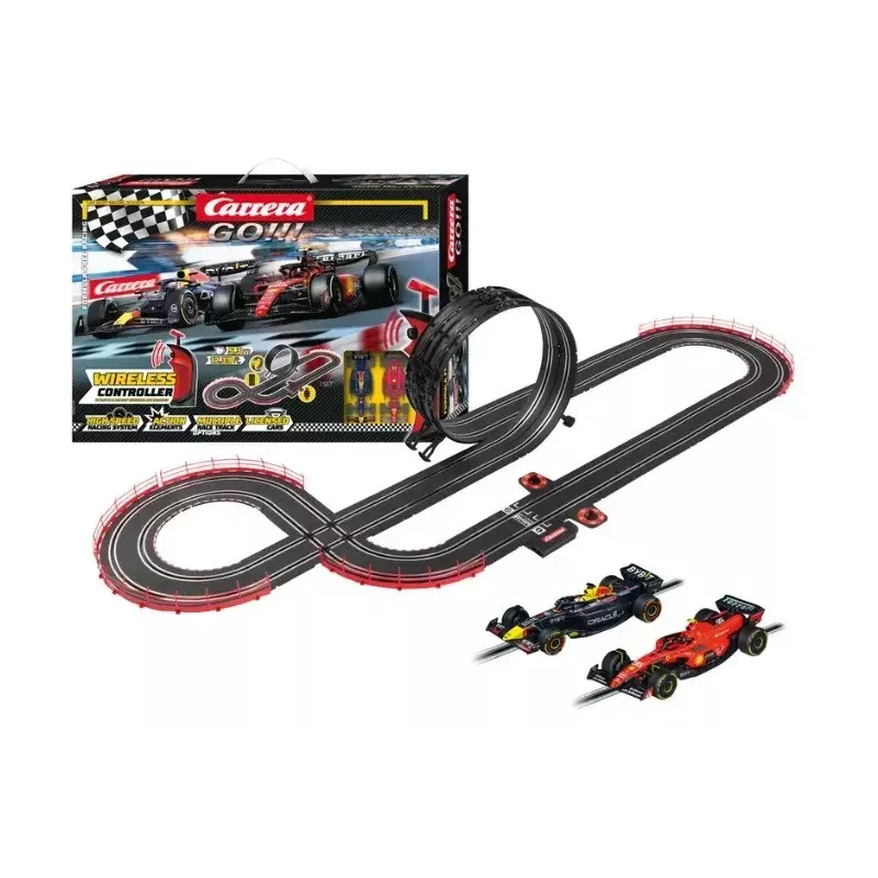 Slotų automobilių rinkinys CARRERA GO!!! Racetrack Formula Free Racing belaidis 20062581