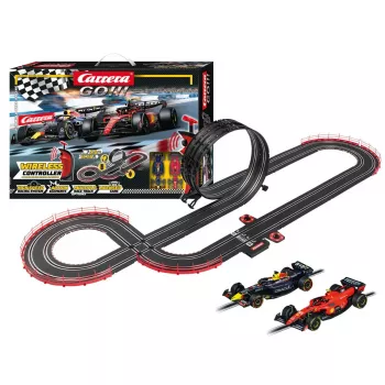 Slotų automobilių rinkinys CARRERA GO!!! Racetrack Formula Free Racing belaidis 20062581