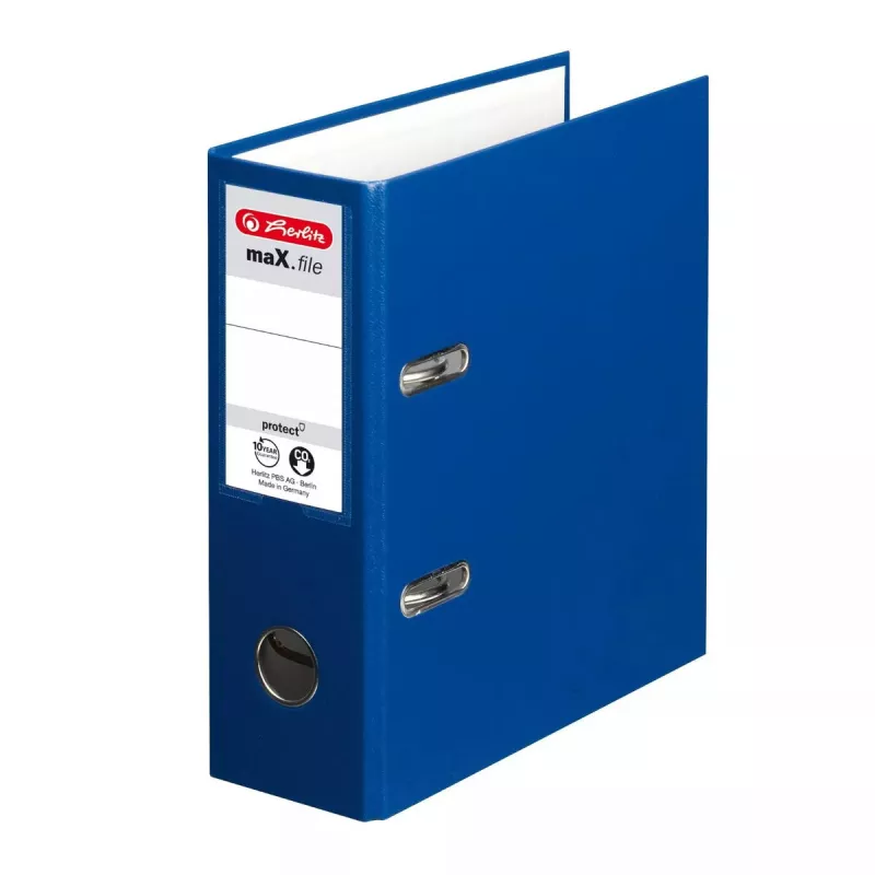 Žiedinis segtuvas HERLITZ 10842326 A5, juodas, nugarėlė 7,5 cm