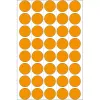 Daugiafunkcinės etiketės HERMA 2254 šviečiančios oranžinės 19mm apvalios