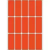 Universalios etiketės HERMA 2412 20x50 mm raudonos popierinės matinės rankiniam užrašymui