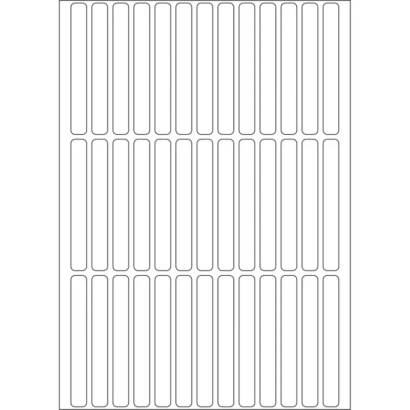 Universalios etiketės HERMA 6x50 mm baltas popierius matinės 1248 vnt.