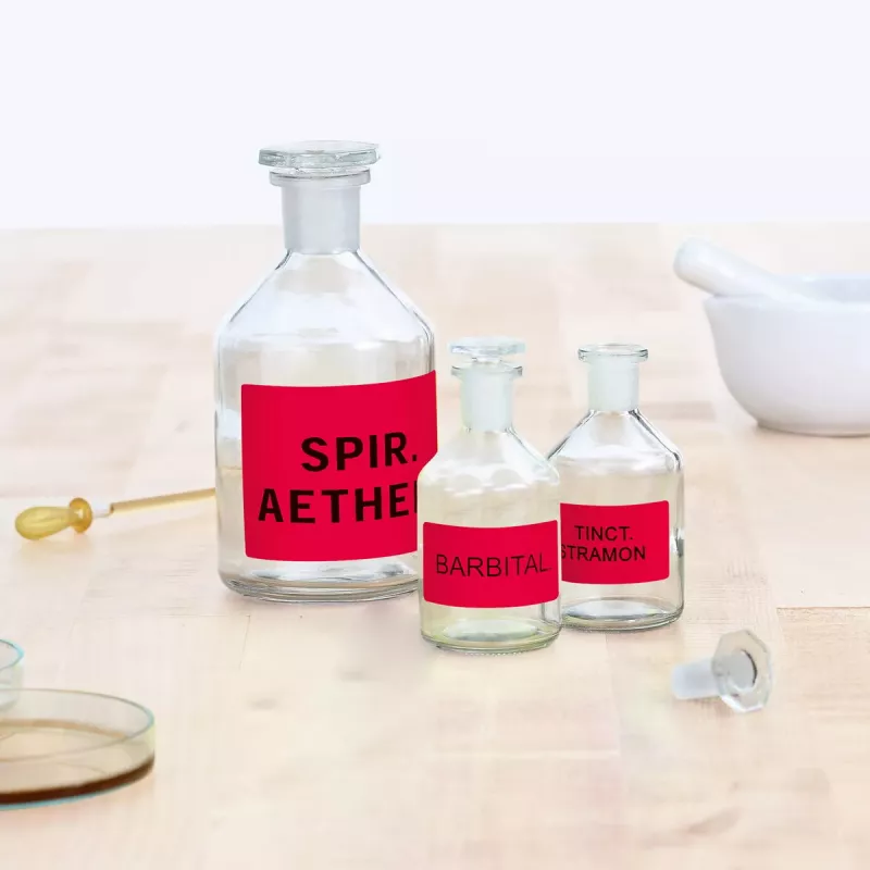 Lipnios spausdintuvo etiketės HERMA Neon etiketės A4 Ø 60 mm apvalios šviečiančios raudonos