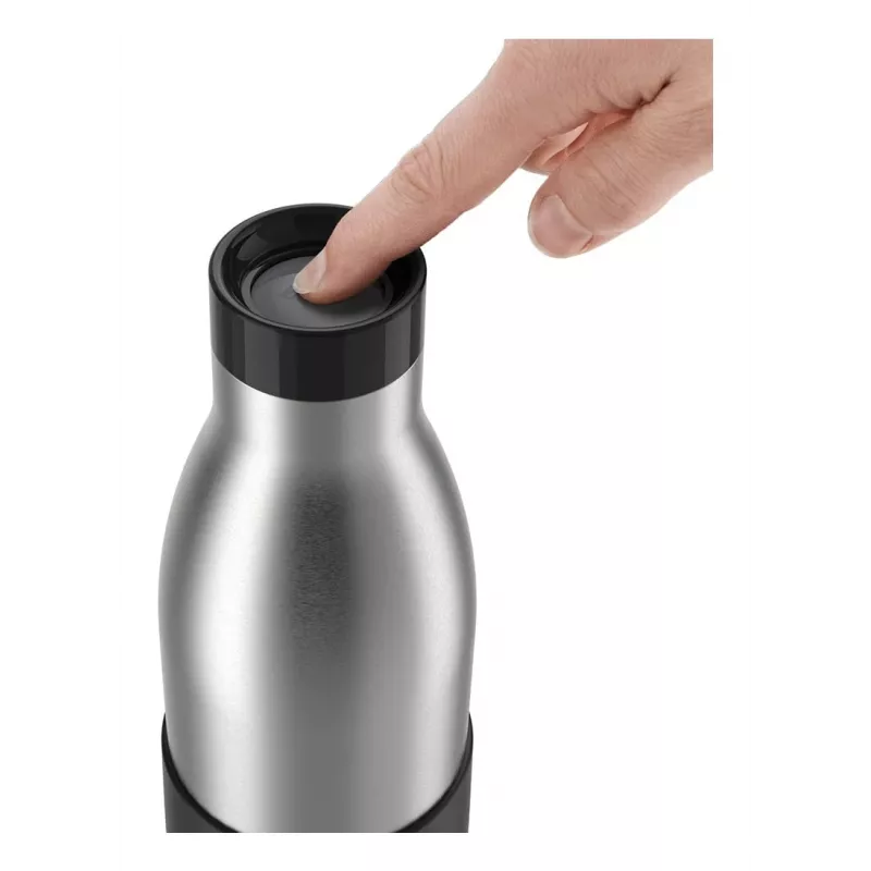 EMSA Bludrop Sleeve N3110500 geriamasis butelis Fitnesas, Sportas 500 ml Nerūdijantis plienas Juoda, Nerūdijantis plienas