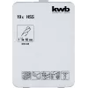 Grąžtų rinkinys KWB 421856 19 vnt. sukamieji grąžtai 1,0–10 mm