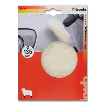 Poliravimo kempinė KWB 485500 — poliravimo padas, darbinis skersmuo 13,5 cm, balta