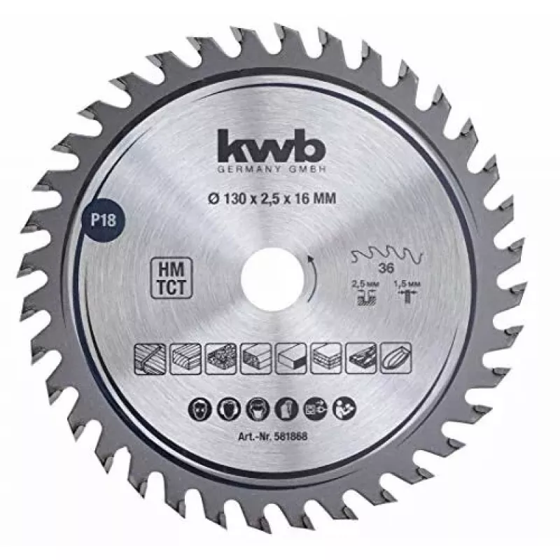 Diskinis pjovimo peilis KWB 581868 metalui 1 vnt. 190 g