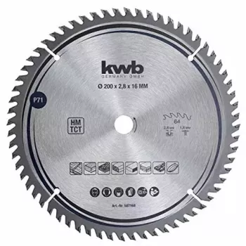 Diskinis pjūklo diskas KWB 587168 su kietlydinio antgaliais 1 vnt.