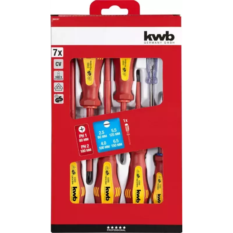 Rankinis atsuktuvų rinkinys KWB 665307