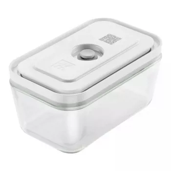 Maisto laikymo dėžutė ZWILLING FRESH & SAVE stačiakampė 0,9 l, stiklinė talpykla su plastikiniu užrakinamu dangteliu, tinkama orkaitei / mikrobangų krosnelei / šaldytuvui