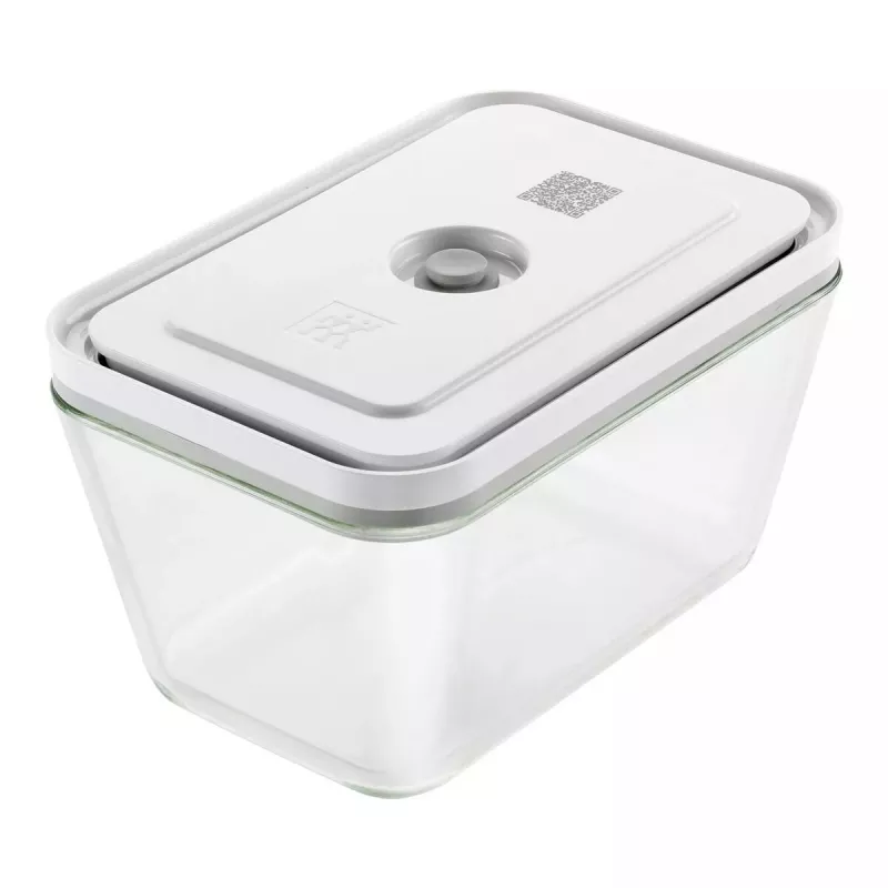 Maisto laikymo dėžutė ZWILLING FRESH & SAVE stačiakampė stiklinė 1,6 l, plastikinis užrakinamas dangtis, tinkama orkaitei/mikrobangų krosnelei