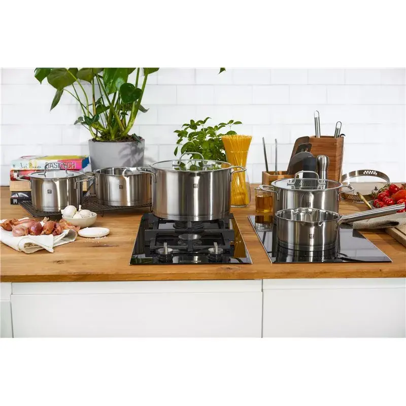 ZWILLING Multi Pot TrueFlow 66920-004-0 — nerūdijančio plieno puodas su stikliniu dangčiu, tinkamas plauti indaplovėje ir kepti orkaitėje, tinkamas halogeninėms kaitlentėms