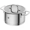 ZWILLING Multi Pot TrueFlow 66920-004-0 — nerūdijančio plieno puodas su stikliniu dangčiu, tinkamas plauti indaplovėje ir kepti orkaitėje, tinkamas halogeninėms kaitlentėms
