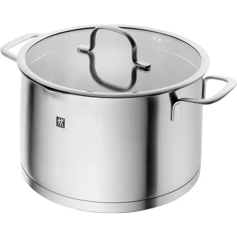 ZWILLING Multi Pot TrueFlow 66920-004-0 — nerūdijančio plieno puodas su stikliniu dangčiu, tinkamas plauti indaplovėje ir kepti orkaitėje, tinkamas halogeninėms kaitlentėms