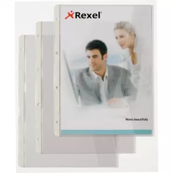 Rexel dokumentų aplankas su užlenkiamu kraštu, 210 x 297 mm (A4), permatomas, 0,13 mm, 233 mm, 301 mm, 2 mm