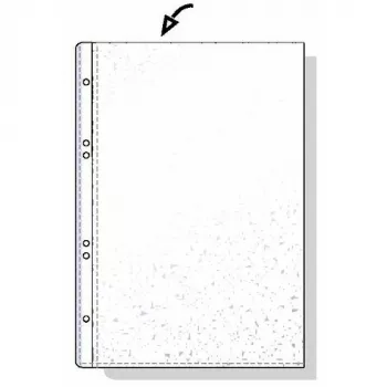 Rexel A6 PP KIŠENĖS 80 MIKRONŲ VIRŠUJE ATSIDARANČIOS RELJEFINĖS, A6, permatomos, 125 mm, 20 mm, 150 mm, 109 g