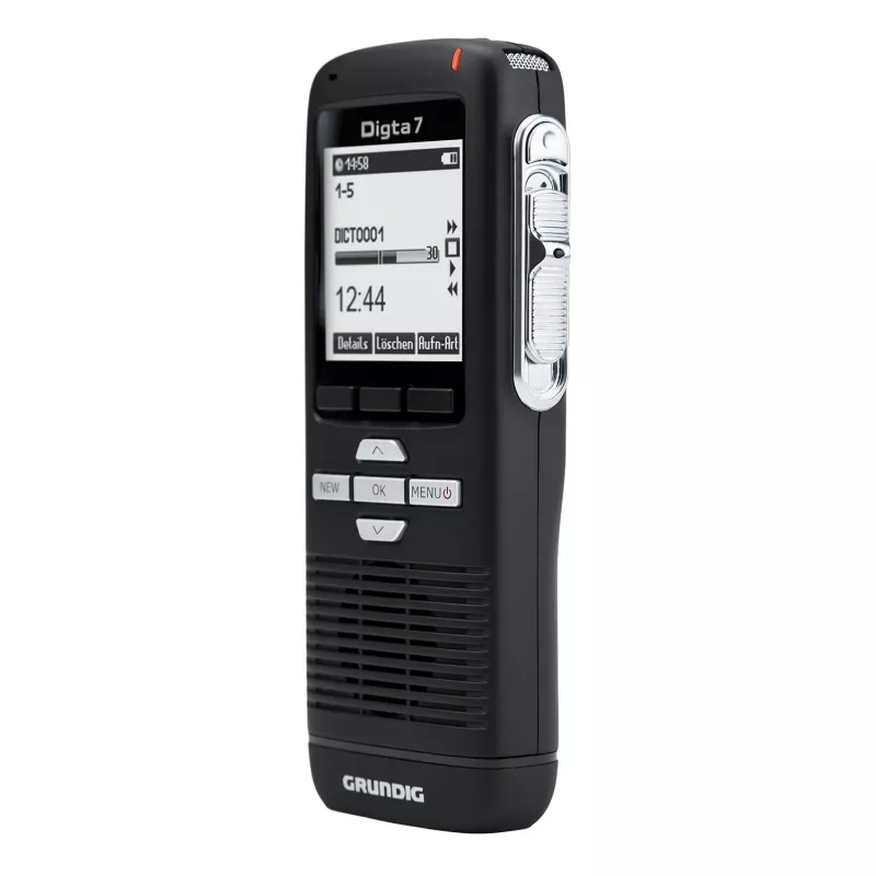 „Grundig Digta 7“ atskiras rinkinys, vidinė atmintis ir „flash“ kortelė, juodas