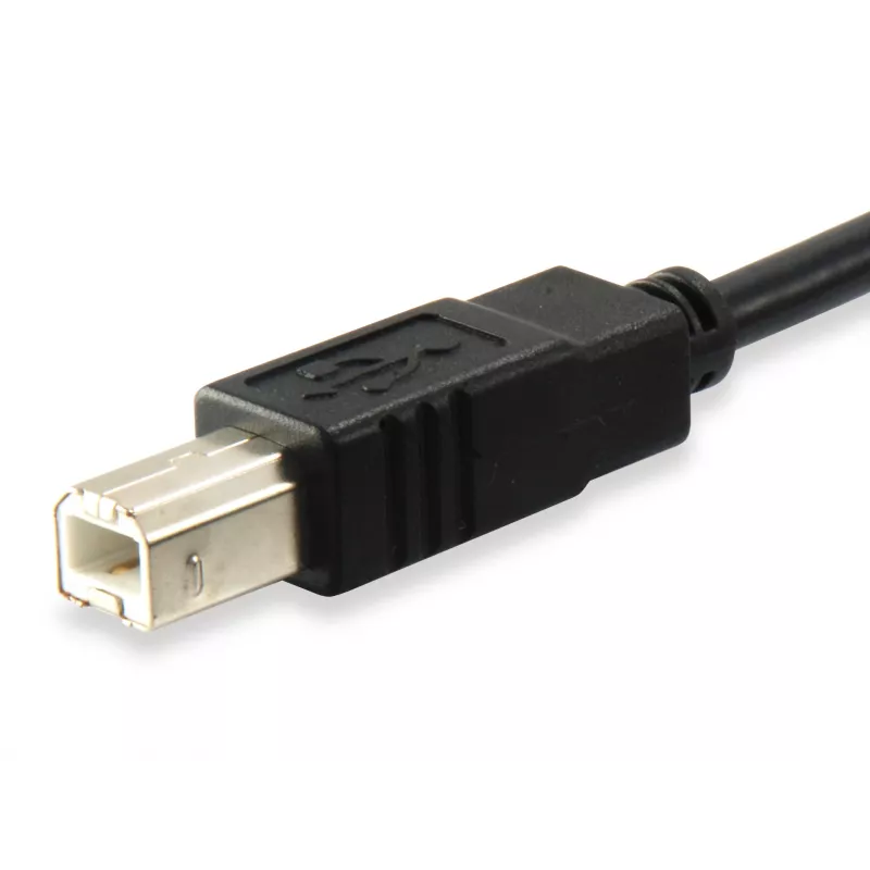 Equip USB 2.0 Type C į USB B kabelis, 1 m, USB B, USB C, USB 2.0, vyriška/vyriška jungtis, juodas