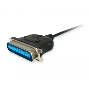 Equip USB į lygiagretę adapterio laidas, juodas, USB A, Centronics 36, 60 g, 1 vnt., 175 mm