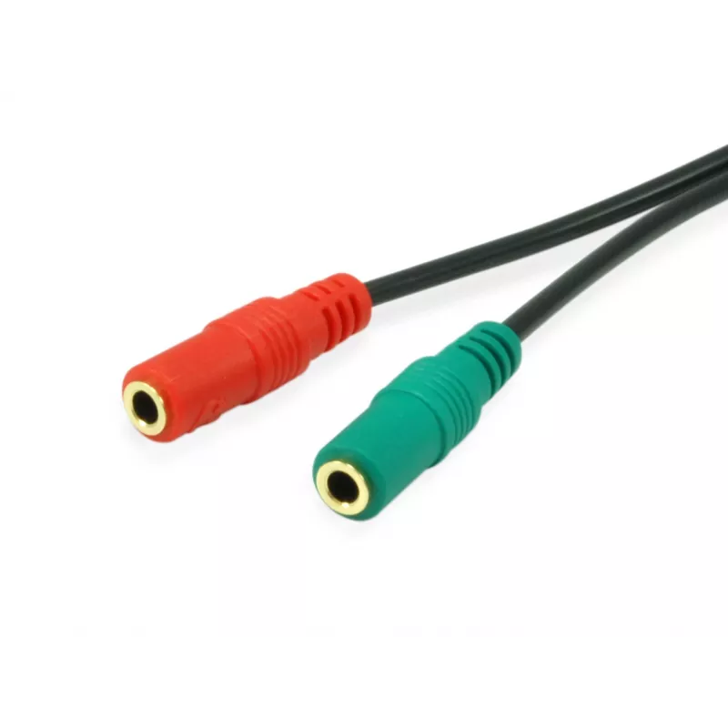 Equip 147943 garso kabelis 1,5 m 2 x 3,5 mm 3,5 mm Juodas