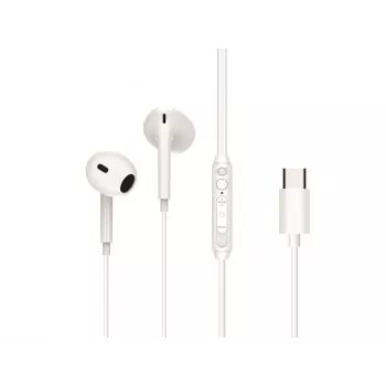 Laidinės į ausis įdedamos ausinės CONCEPTRONIC BRENDAN02W USB-C, į ausis, 20–20000 Hz, 1,2 m kabelis, balta